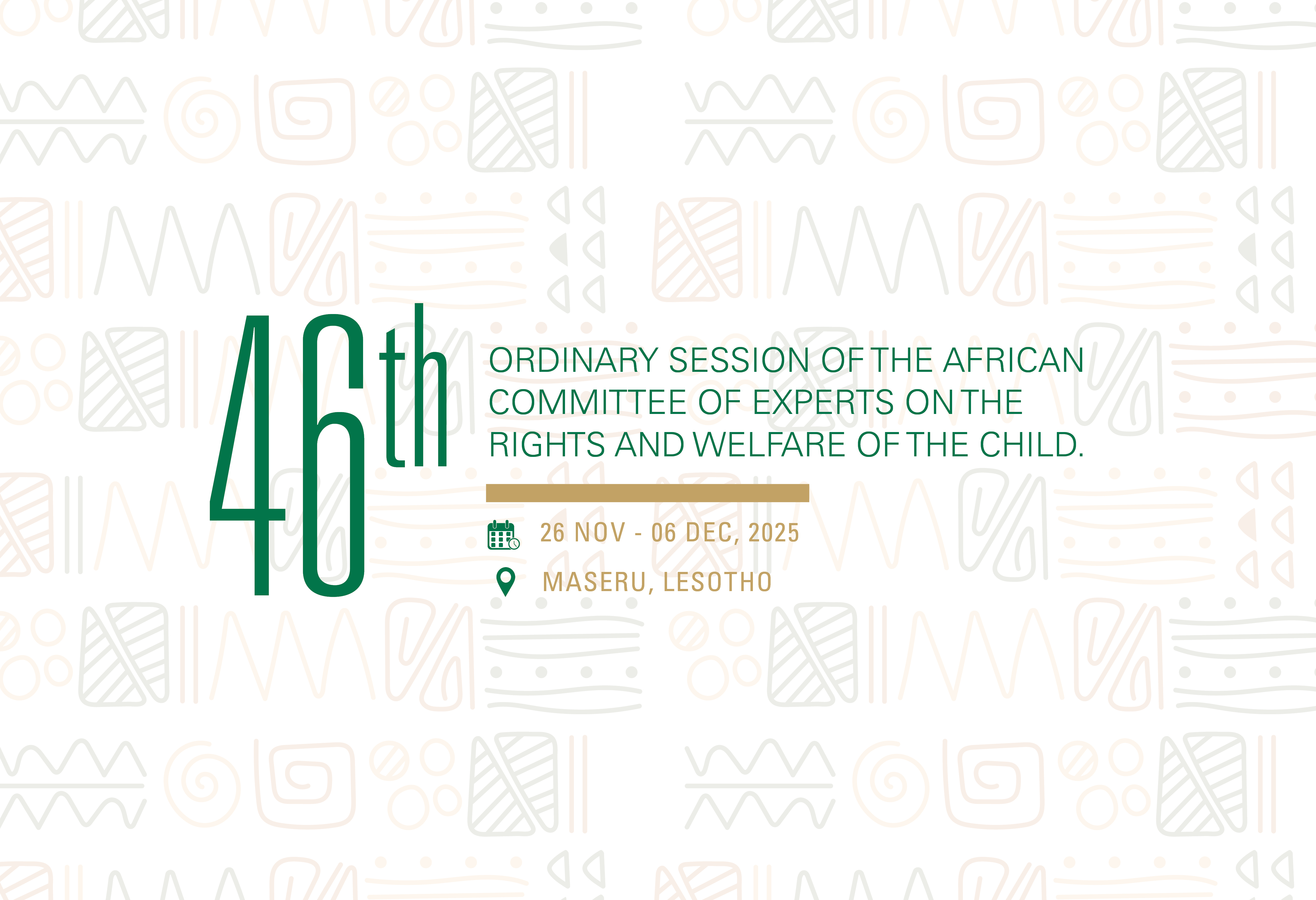 46th Ordinary Session of the African Committee of Experts on the